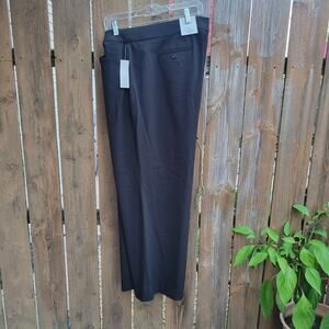 Croft & Barrow Cury Midrise 22W Short Black Tie Pants